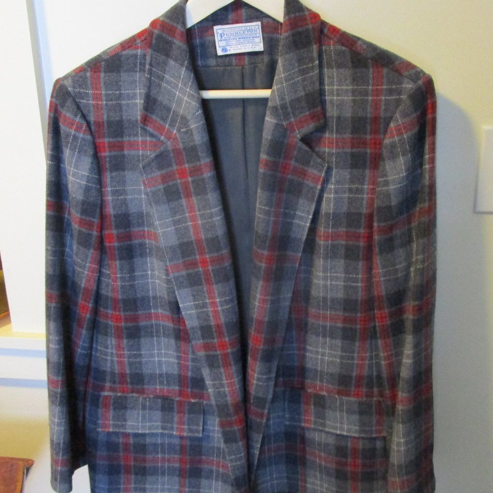 Handsome Wool Plaid Jacket Pendelton Woolen Mills